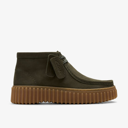 Torhill Moss Dark Green Nubuck - Clarks Trusted