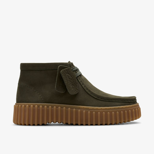 Torhill Moss Dark Green Nubuck - Clarks Trusted