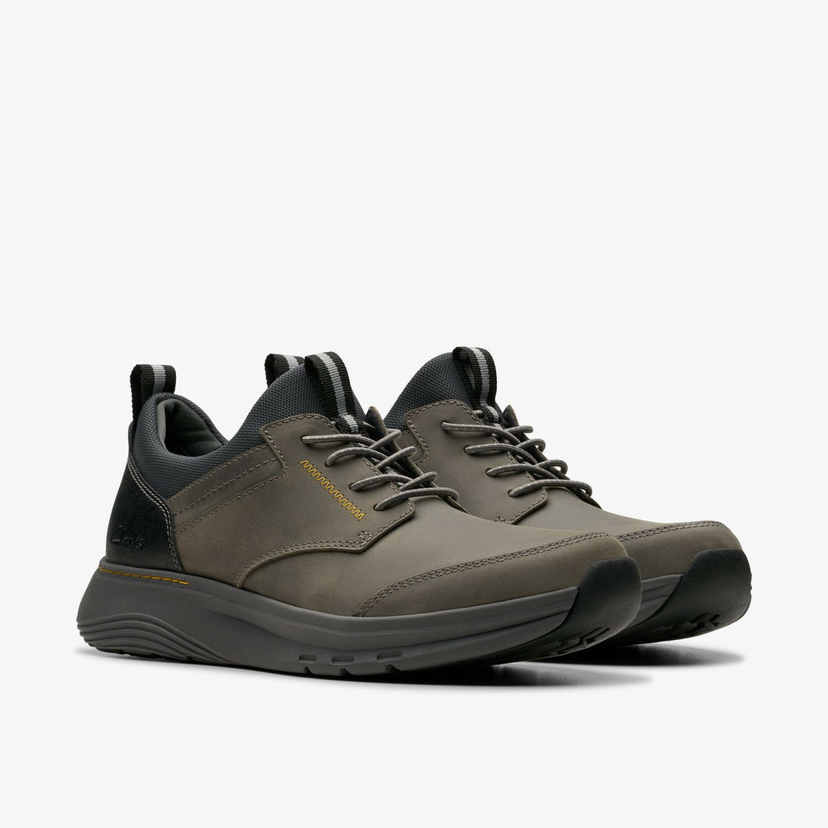 Motion Trek EZ Grey Leather - Clarks Everyday