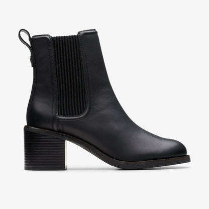 Chamberly Top Black Leather - Clarks Popular