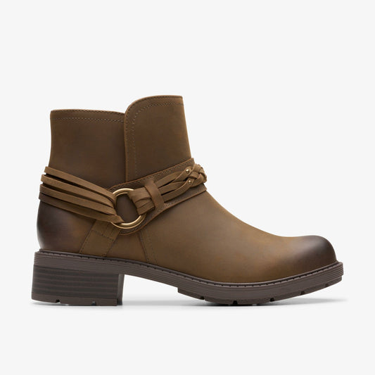 Hearth Kaylie Ankle Boot Mushroom Oily - Clarks Latest