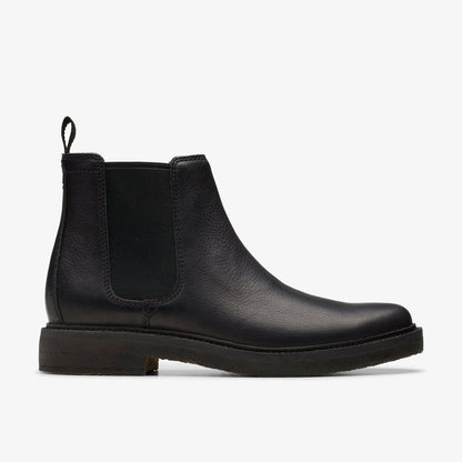 Clarkdale Easy Chelsea Boot Black Leather - Clarks Value