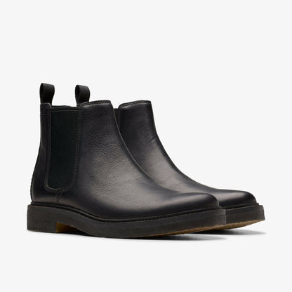 Clarkdale Easy Chelsea Boot Black Leather - Clarks Value