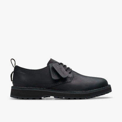 Solsbury Lace Black Leather - Clarks Classic