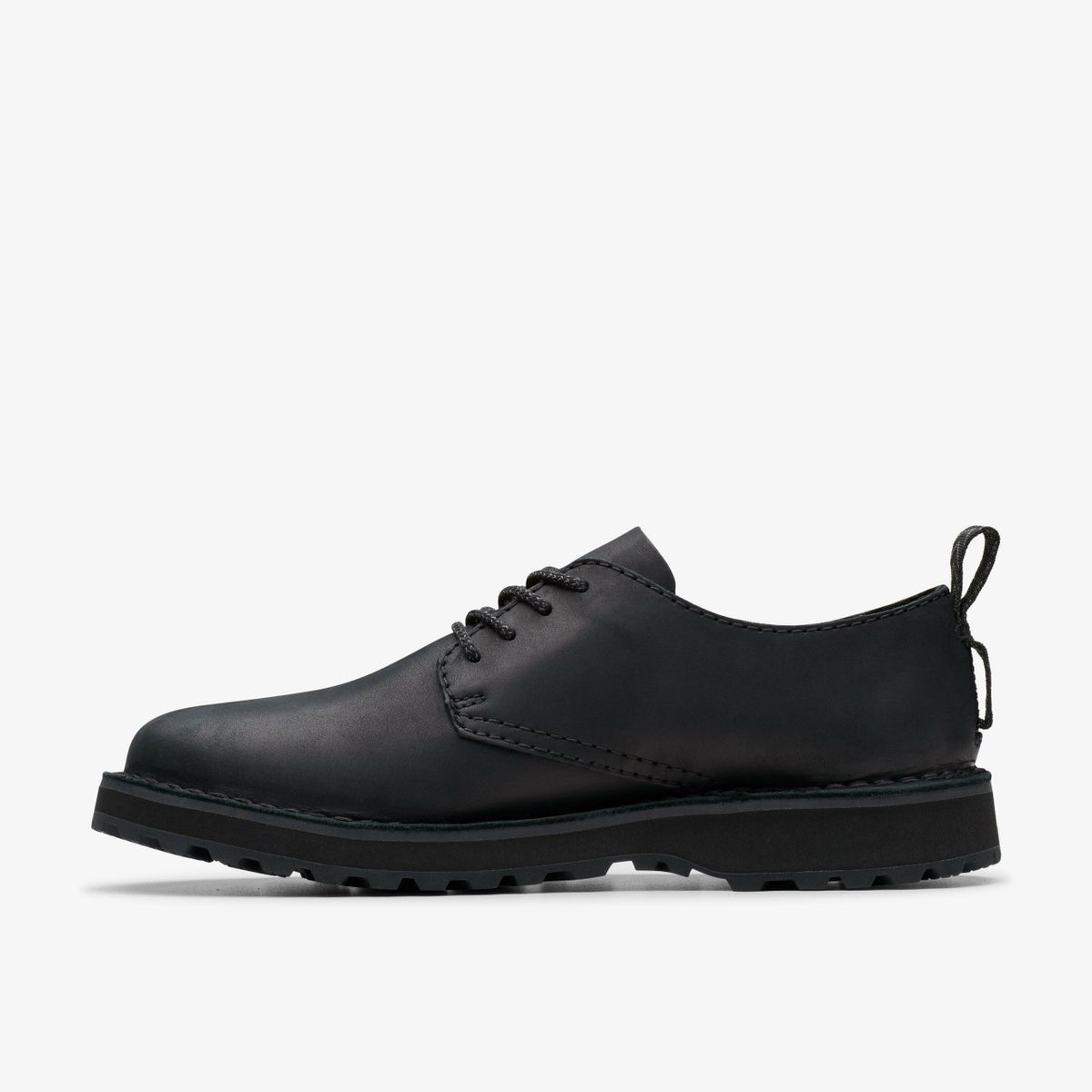 Solsbury Lace Black Leather - Clarks Classic
