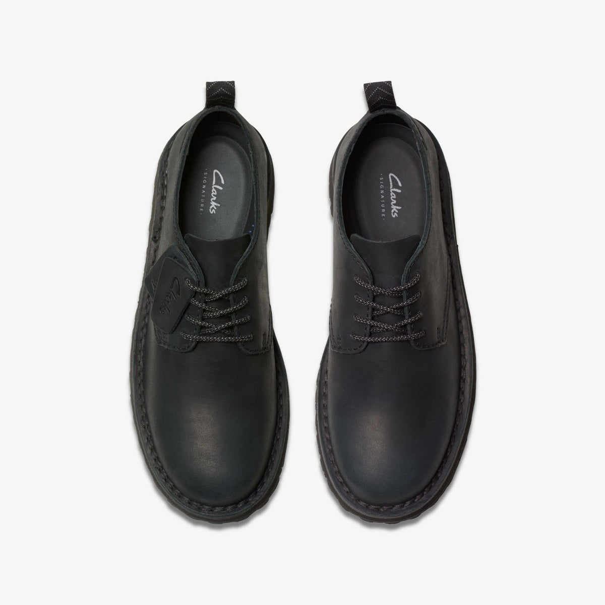 Solsbury Lace Black Leather - Clarks Classic