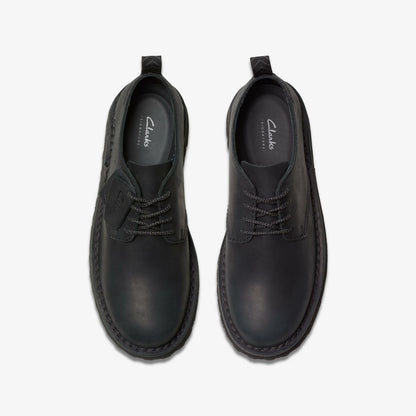 Solsbury Lace Black Leather - Clarks Classic