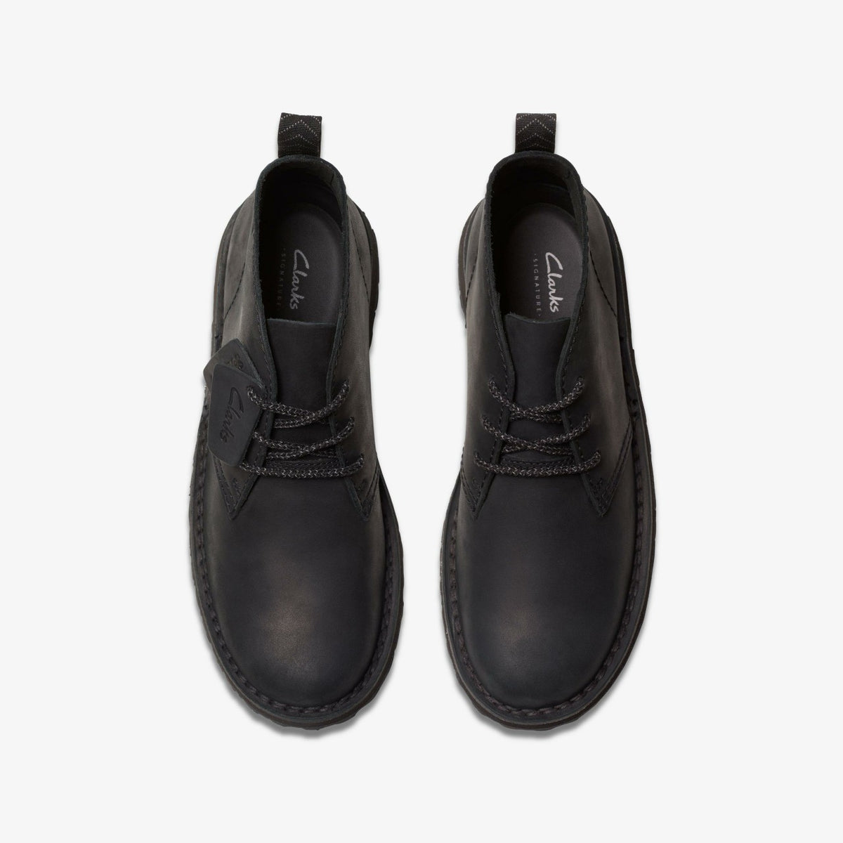 Solsbury Desert Boot Black Leather - Clarks Premium
