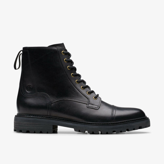 Clarkridge Hi Black Leather - Clarks Discount