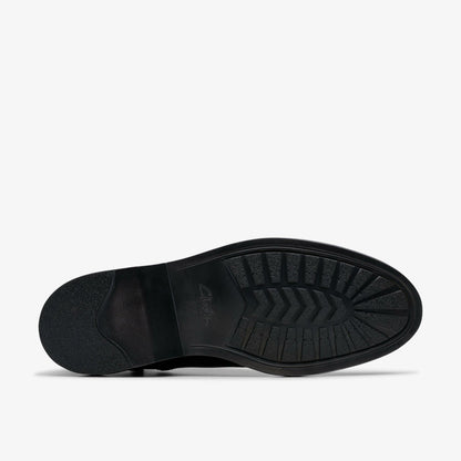 Aldwin Cap Black Leather - Clarks Popular