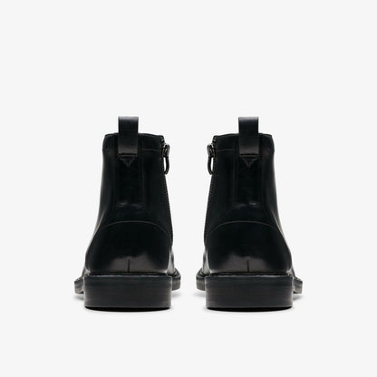 Aldwin Cap Black Leather - Clarks Popular