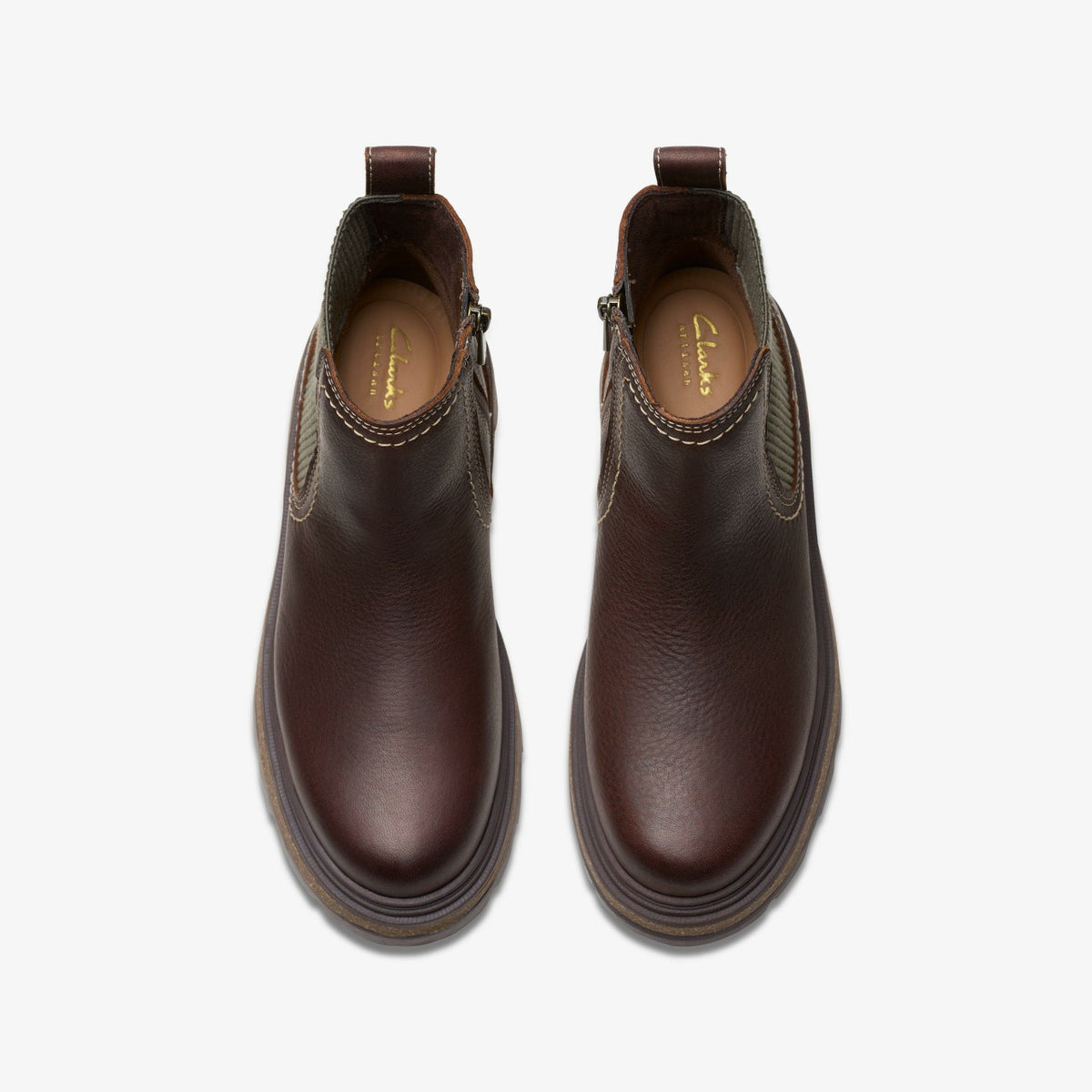 Hencroft Step Waterproof Brown Leather - Clarks Trusted