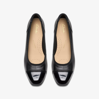 Krystine May Black Leather - Clarks Trending