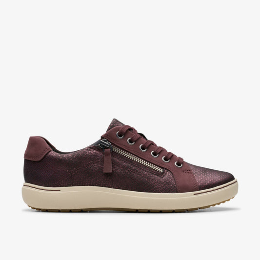 Nalle Lace Wine Interest Leather - Clarks Special Offer