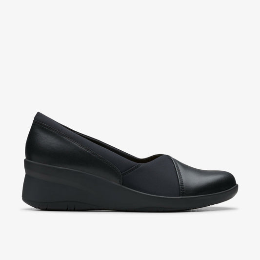 Suttyn Walk Black Leather - Clarks Best Price
