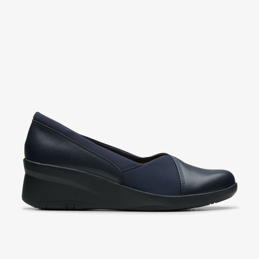 Suttyn Walk Navy Leather - Clarks Quality