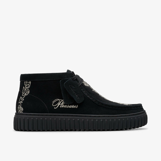 Torhill Woven Black Suede - Clarks Signature