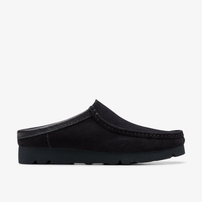 Wallabee Slip Black Suede - Clarks Exclusive