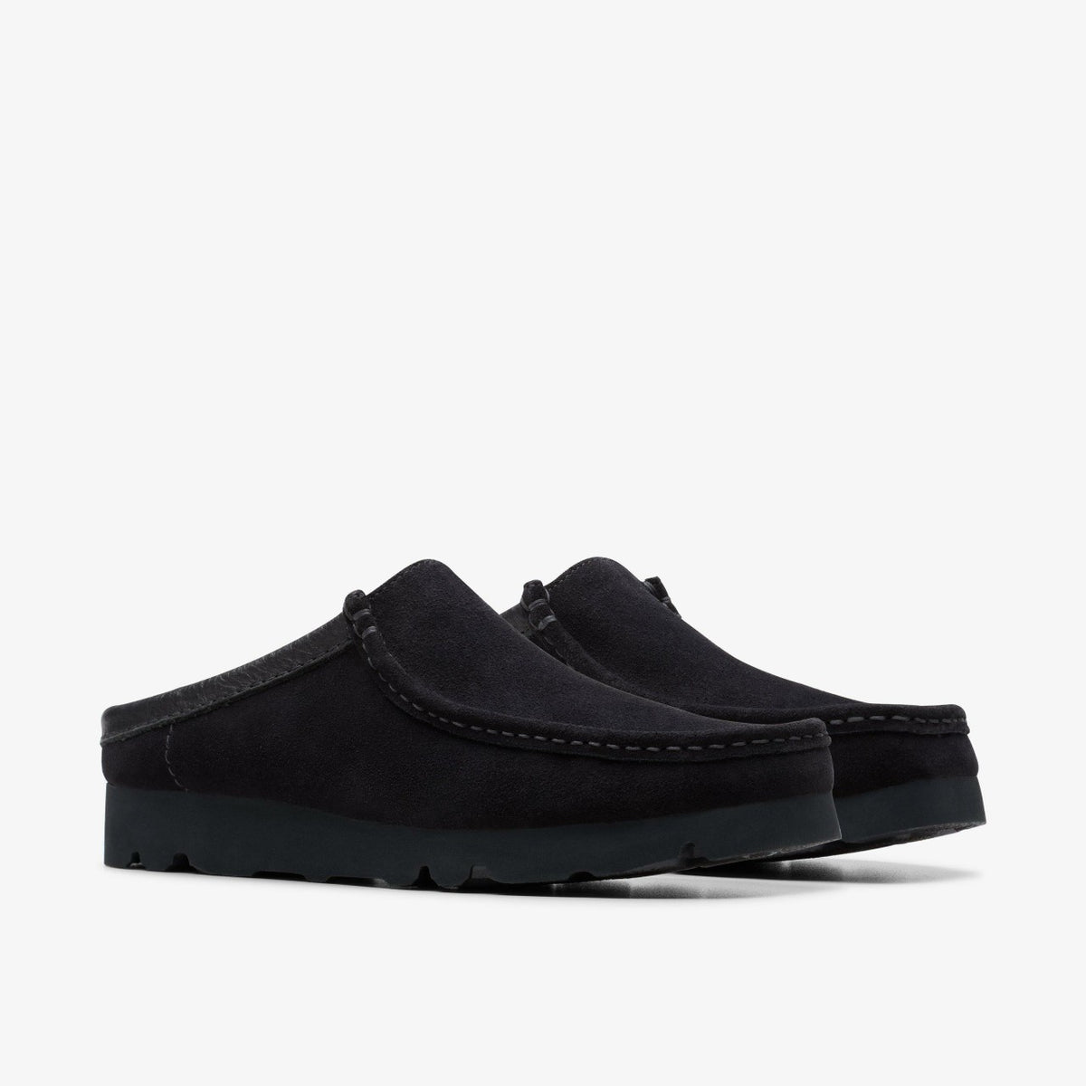 Wallabee Slip Black Suede - Clarks Exclusive