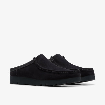 Wallabee Slip Black Suede - Clarks Exclusive