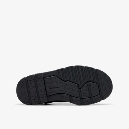 Lorcam Trail Kid Black Leather - Clarks Latest