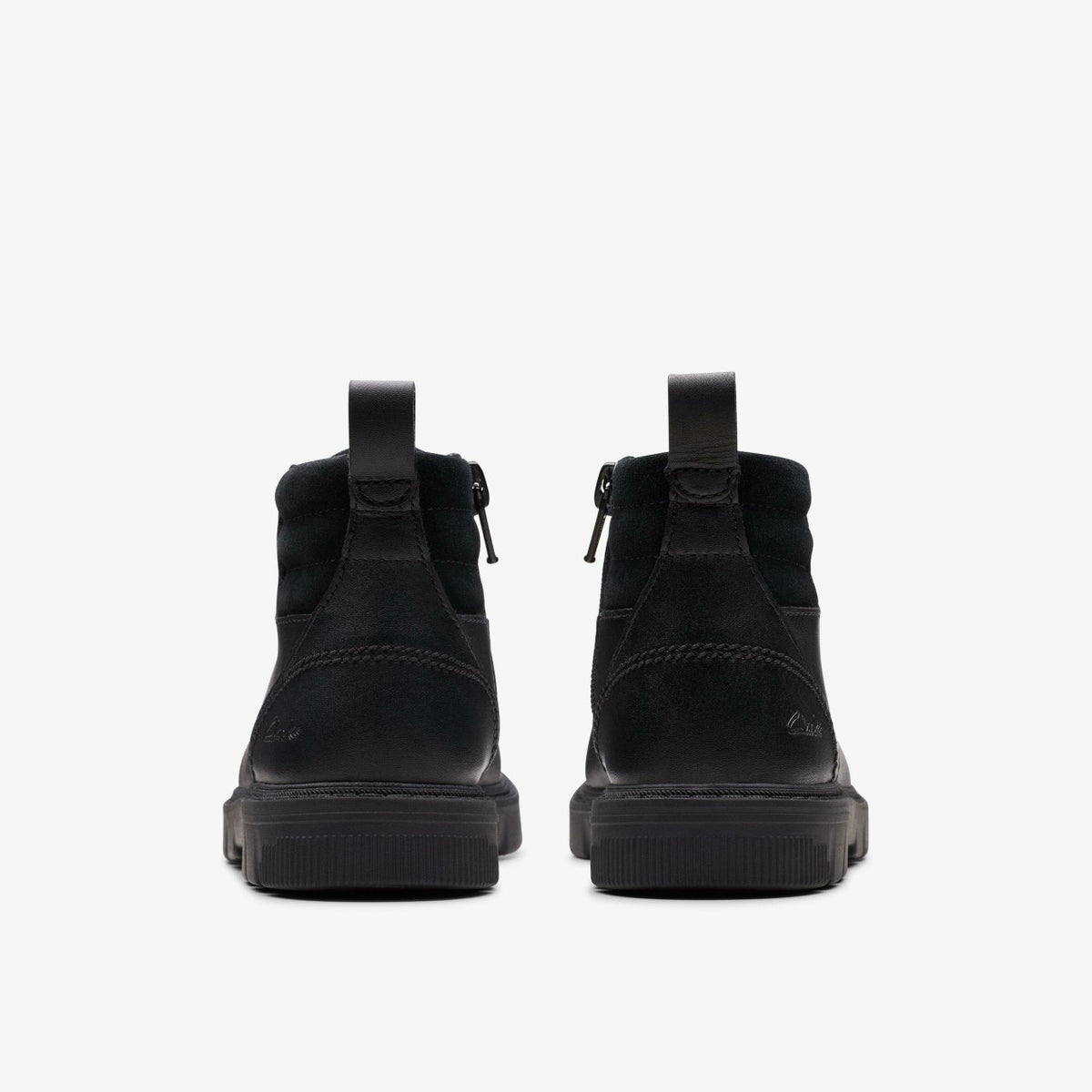 Lorcam Trail Kid Black Leather - Clarks Latest