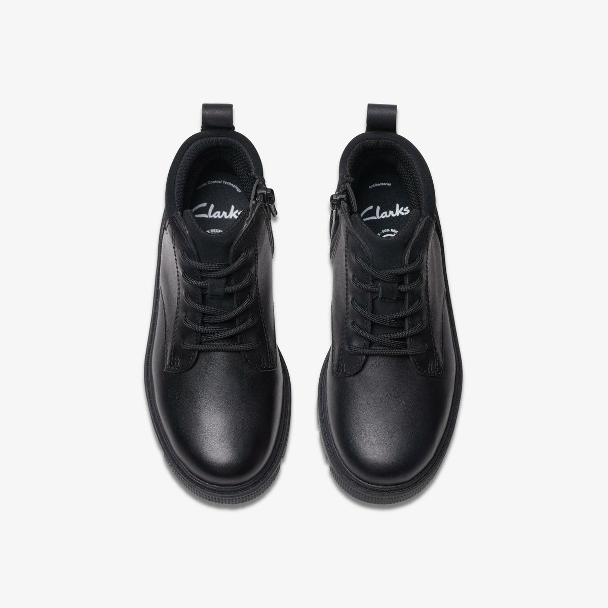 Lorcam Trail Kid Black Leather - Clarks Latest