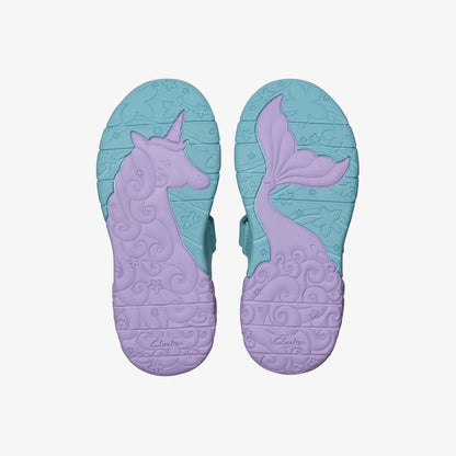 Tidal Shell Kid Light Blue Combination - Clarks Everyday