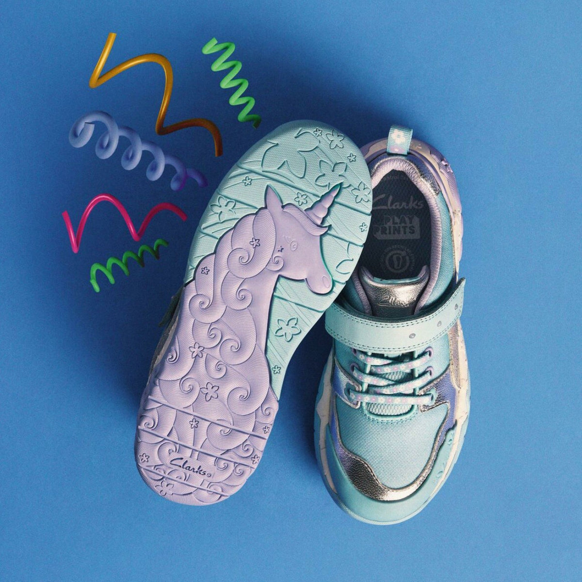Tidal Shell Kid Light Blue Combination - Clarks Everyday