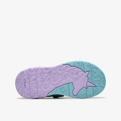 Tidal Shell Kid Light Blue Combination - Clarks Everyday