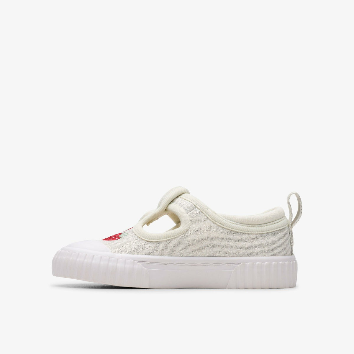 Foxing Berry Toddler Silver Fabric - Clarks Exclusive