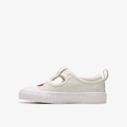 Foxing Berry Toddler Silver Fabric - Clarks Exclusive