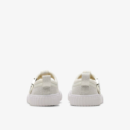 Foxing Berry Toddler Silver Fabric - Clarks Exclusive