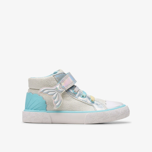 Foxing Wish Hi Toddler Silver Fabric - Clarks Signature