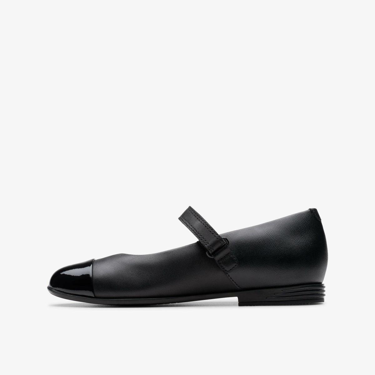 Finja Gem Older Black Leather - Clarks Essential
