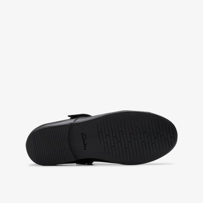 Finja Gem Older Black Leather - Clarks Essential