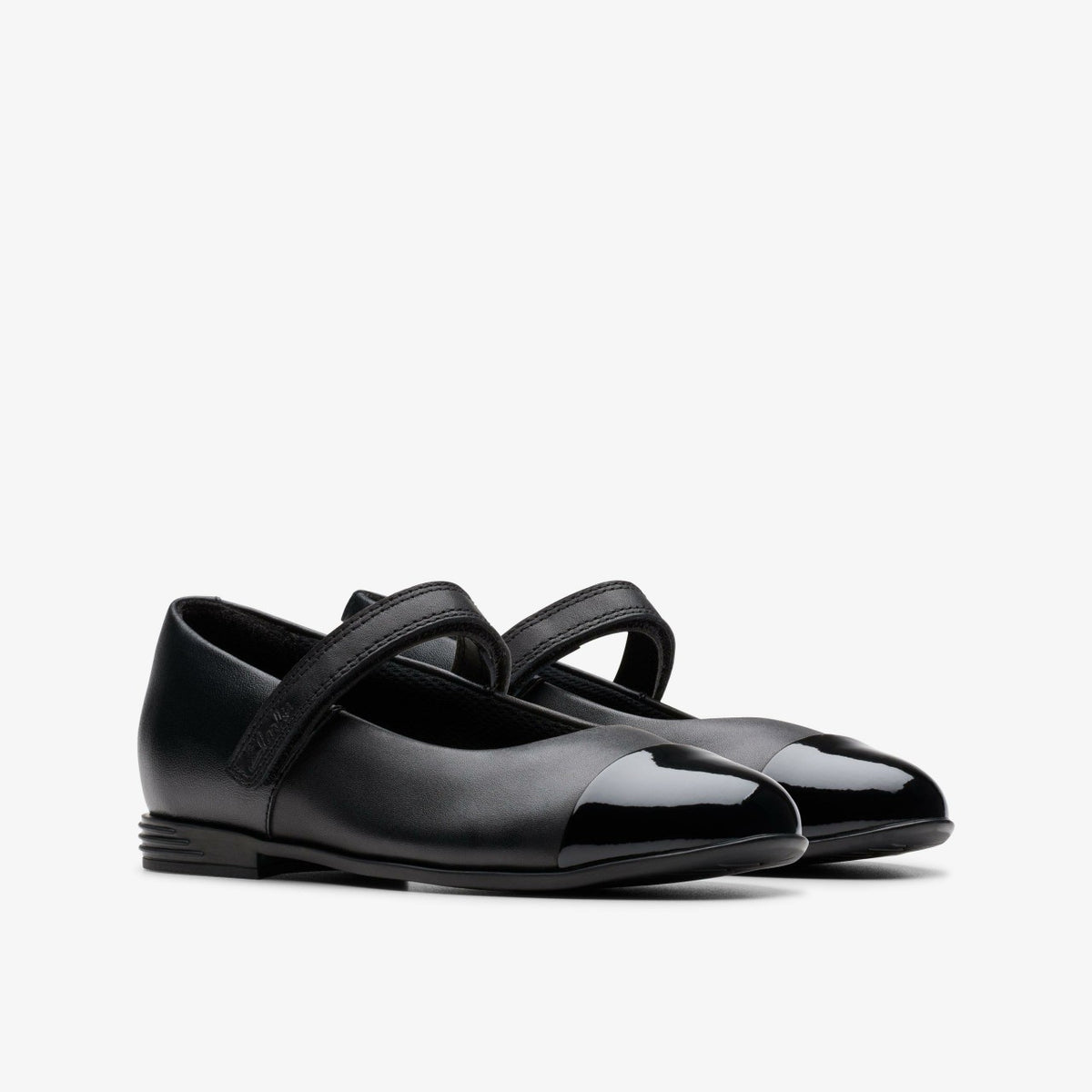 Finja Gem Older Black Leather - Clarks Essential