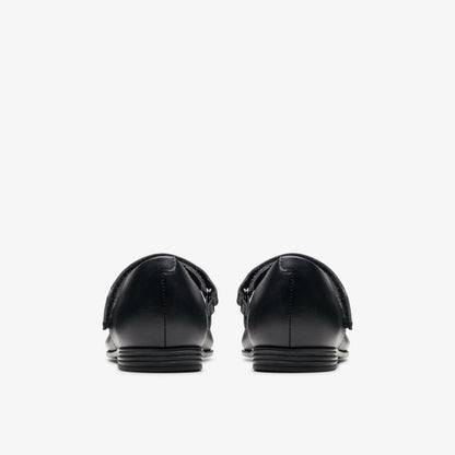 Finja Gem Older Black Leather - Clarks Essential