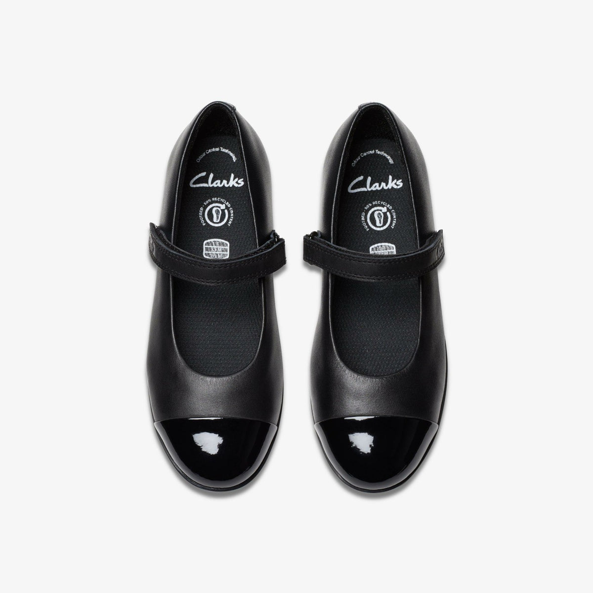 Finja Gem Older Black Leather - Clarks Essential