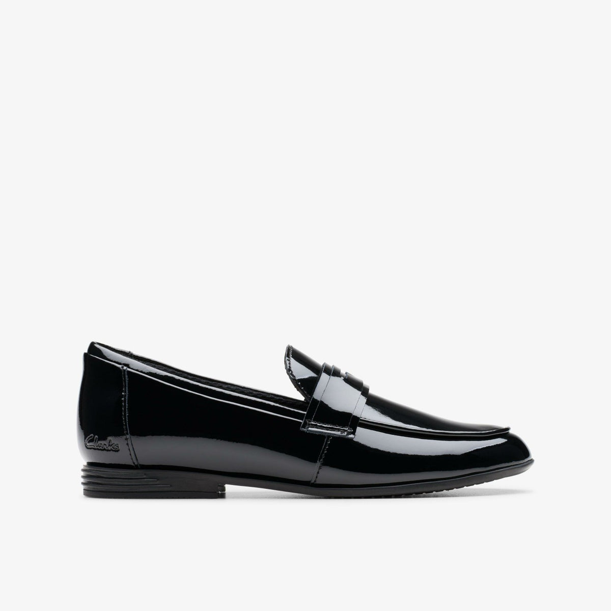 Finja Bright Older Black Patent - Clarks Exclusive