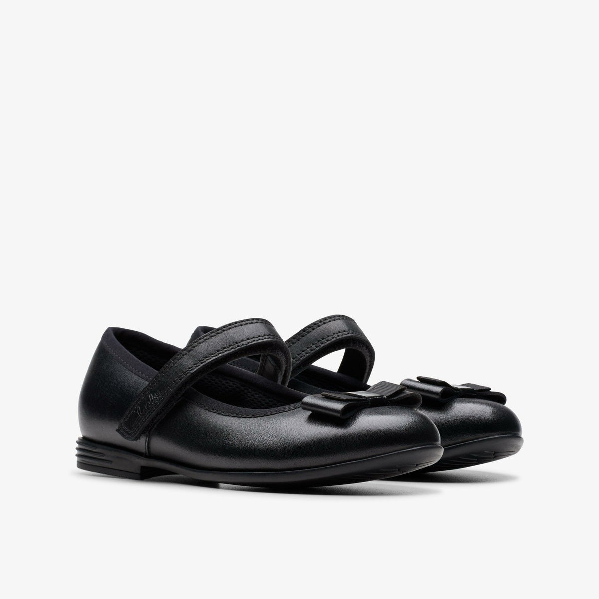 Finja Tap Kid Black Leather - Clarks Sale