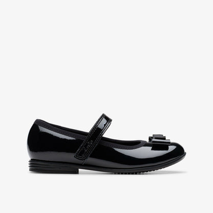 Finja Tap Kid Black Patent - Clarks Special Offer