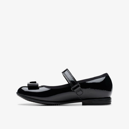 Finja Tap Kid Black Patent - Clarks Special Offer