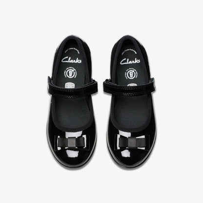 Finja Tap Kid Black Patent - Clarks Special Offer