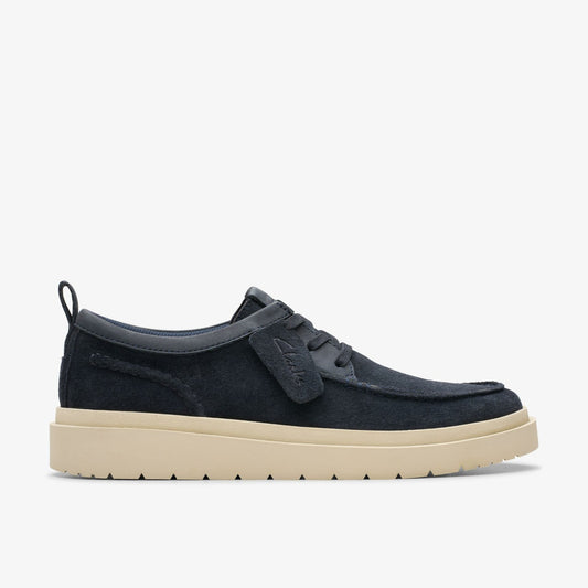 Polden Moc Navy Suede - Clarks Recommended