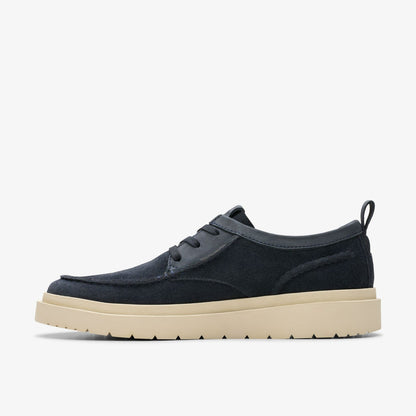 Polden Moc Navy Suede - Clarks Recommended