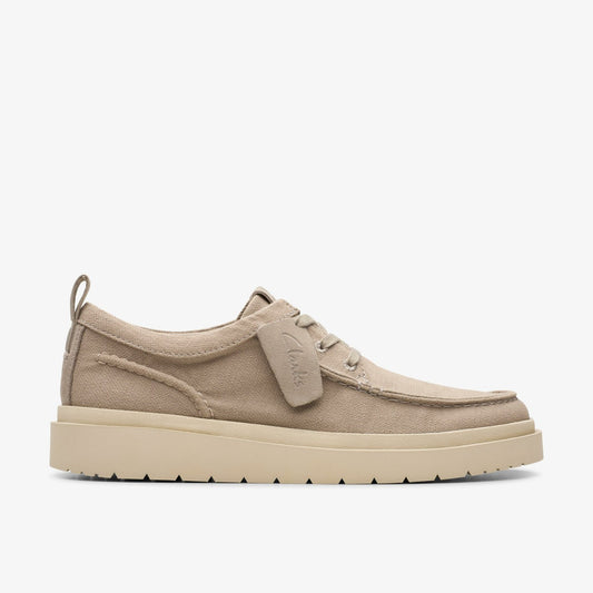 Polden Moc Grey Canvas - Clarks Quality