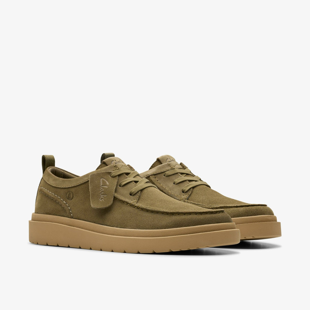 Polden Moc Olive Suede - Clarks Customer Favorite