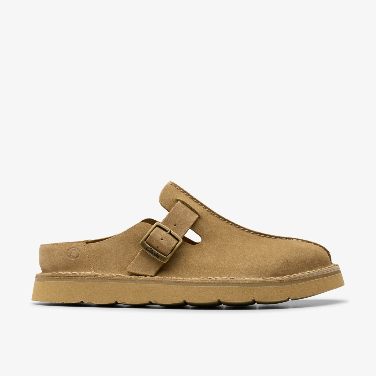 Solsbury Mule Dark Sand Suede - Clarks Featured