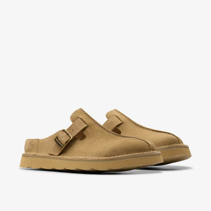 Solsbury Mule Dark Sand Suede - Clarks Featured